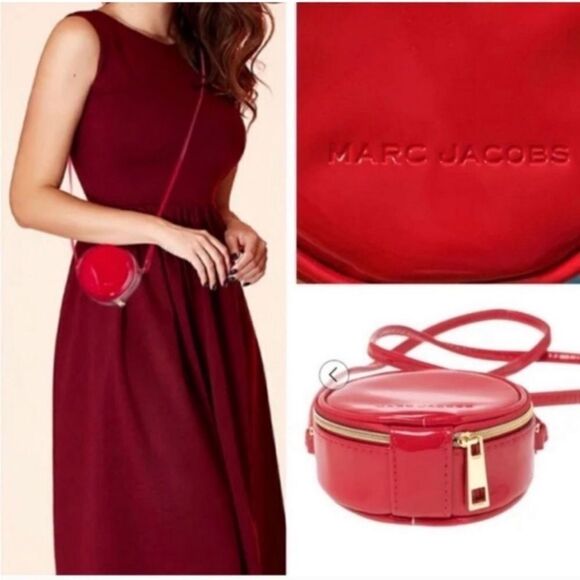 Marc Jacobs Cross body red round bag NWOT - Picture 1 of 16